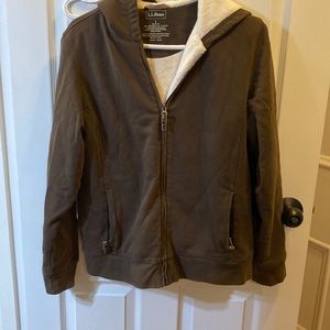 LL Bean soft zippered hoodie